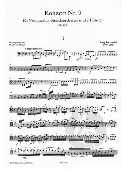 Konzert Nr. 9 von Luigi Boccherini für Violoncello und Klavier im Alle Noten Shop kaufen
