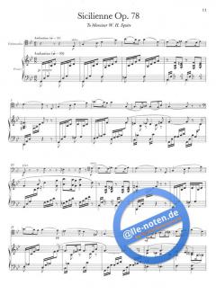 Elégie op. 24 und Sicilienne op. 78 von Gabriel Fauré für Cello und Klavier im Alle Noten Shop kaufen