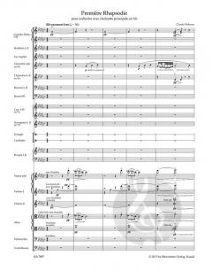 Première Rhapsodie von Claude Debussy für Orchester mit Solo-Klarinette in B im Alle Noten Shop kaufen (Partitur)