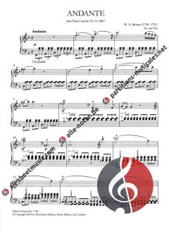 Konzert C-Dur KV 467: 2. Satz Andante von Wolfgang Amadeus Mozart 