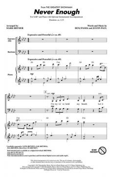 Never Enough (from The Greatest Showman) (Benj Pasek) 