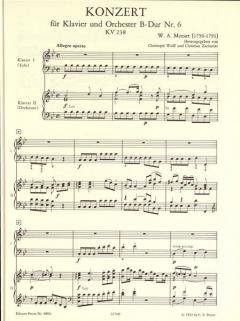 Konzert B-Dur KV 238 von Wolfgang Amadeus Mozart 