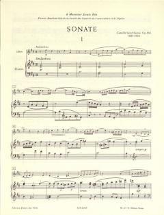 Sonate op.166 von Camille Saint-Saëns für Oboe und Klavier im Alle Noten Shop kaufen