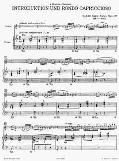 Introduktion und Rondo Capriccioso op. 28 von Camille Saint-Saëns 