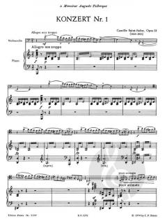 Konzert Nr. 1 a-moll op. 33 von Camille Saint-Saëns 