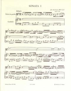 3 Sonaten BWV 1027-1029 von Johann Sebastian Bach für Viola da Gamba (Violoncello) und Cembalo im Alle Noten Shop kaufen