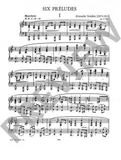 6 Préludes op. 13 von Alexander Skrjabin 