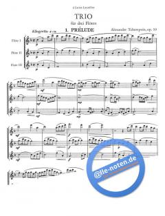 Trio op. 59 von Alexander Tcherepnin für 3 Flöten im Alle Noten Shop kaufen