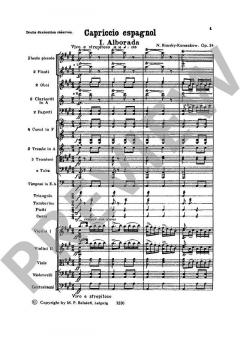 Capriccio espagnol op. 34 von Nikolai Rimski-Korsakow 