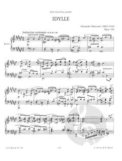 Idylle Fis-Dur op. 103 von Alexander Glasunow 