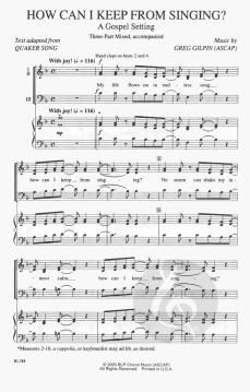 How Can I Keep From Singing? von Greg Gilpin 