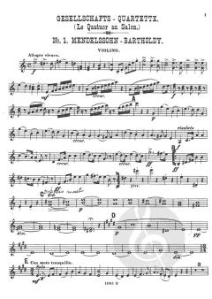 Salon Quartet By Mendelssohn (Felix Mendelssohn Bartholdy) 