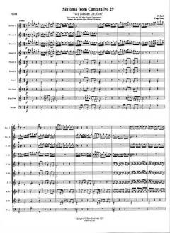 Sinfonia from Cantata No. 29 'Wir danken dir, Gott' von Johann Sebastian Bach 