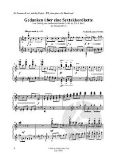 Gedanken über eine Sextakkordkette von Norbert Laufer für Klavier (2015) (nach Beethoven, Sonate op. 2/3, 4. Satz) im Alle Noten Shop kaufen (Partitur)