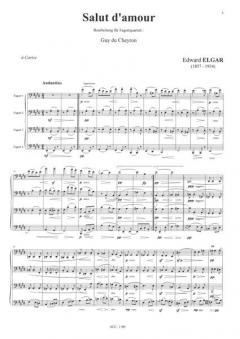 Chanson d'un matin / Salut d'amour (du Cheyron) (Edward Elgar) 