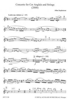 Konzert für Englischhorn und Streicher von Allan Stephenson 