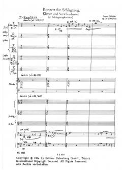 Konzert für Schlagzeug, Klavier und Streichorchester (2. Schlagzeugkonzert) von Armin Schibler im Alle Noten Shop kaufen