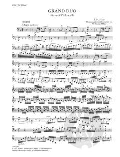 Grand Duo für 2 Violoncelli von J. M. Marx im Alle Noten Shop kaufen (Stimmensatz)