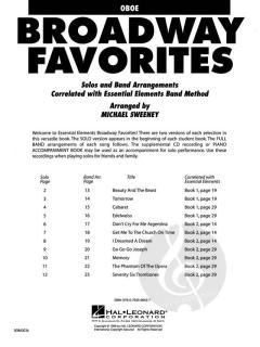 Essential Elements Broadway Favorites Oboe 