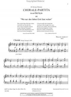 Chorale-Partita von William Albright 