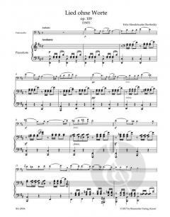 Lied ohne Worte op. 109 von Felix Mendelssohn Bartholdy (Download) 
