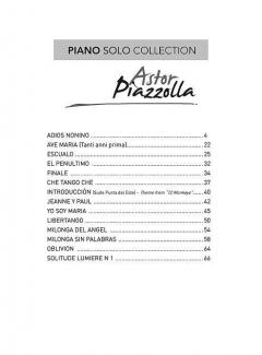 Astor Piazzolla Piano Solo Collection 