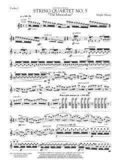 String Quartet No. 5 The Miraculous von Bright Sheng 