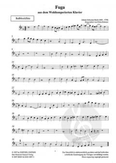Fuga, Jesus bleibet meine Freude, Dies sind die heil'gen zehn Gebot' (Johann Sebastian Bach) 