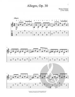 Allegro Op. 30 von Mauro Giuliani 