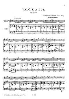 Zwei Walzer A-dur aus op. 54 von Antonín Dvorák 