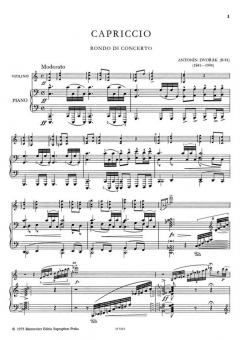 Capriccio von Antonín Dvorák 