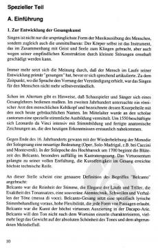 Lehrplan Sologesang 