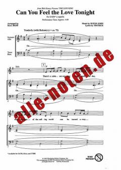 Can You Feel The Love Tonight von Elton John (Download) 
