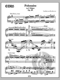 Polonaise In C Major, Op. 89 von Ludwig van Beethoven 
