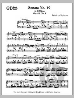 Sonata No. 19 In G Minor, Op. 49, No. 1 von Ludwig van Beethoven 