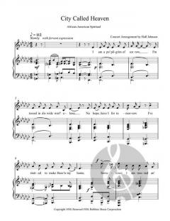 City Called Heaven (E-flat minor) von Hall Johnson 
