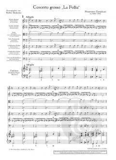 Concerto grosso 'La Follia' von Francesco Geminiani 