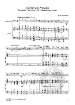 Karneval in Venedig - Variationen (Heinz Bethmann) 