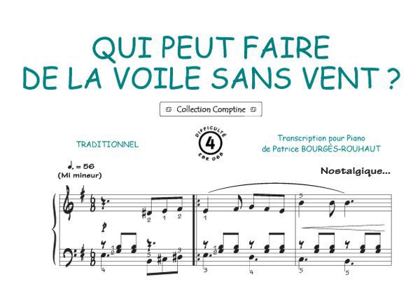 Qui peut faire de la voile sans vent » Livrets de chanson